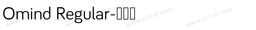 Omind Regular字体转换